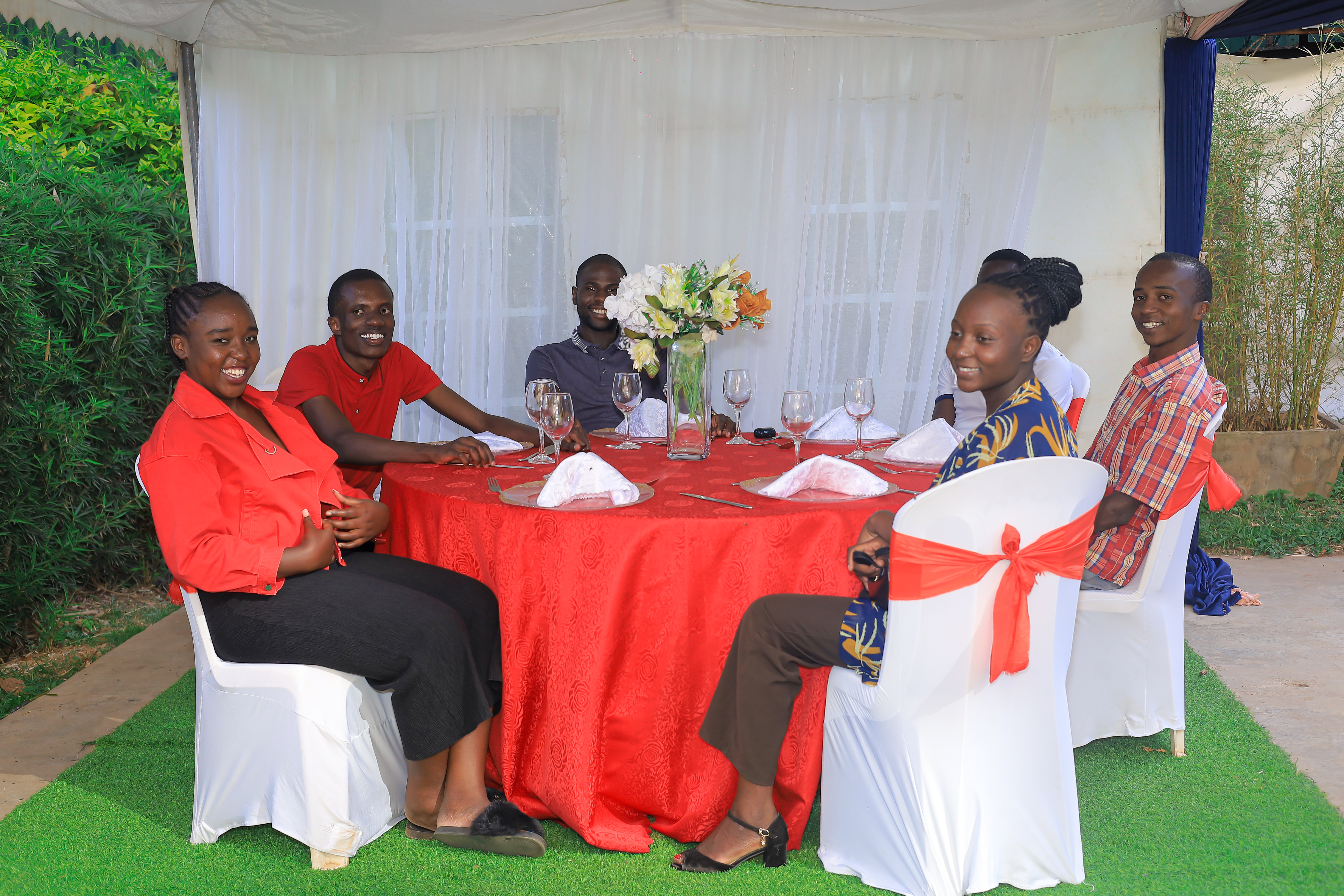 Close-up of a beautiful bouquet of red roses and gifts
